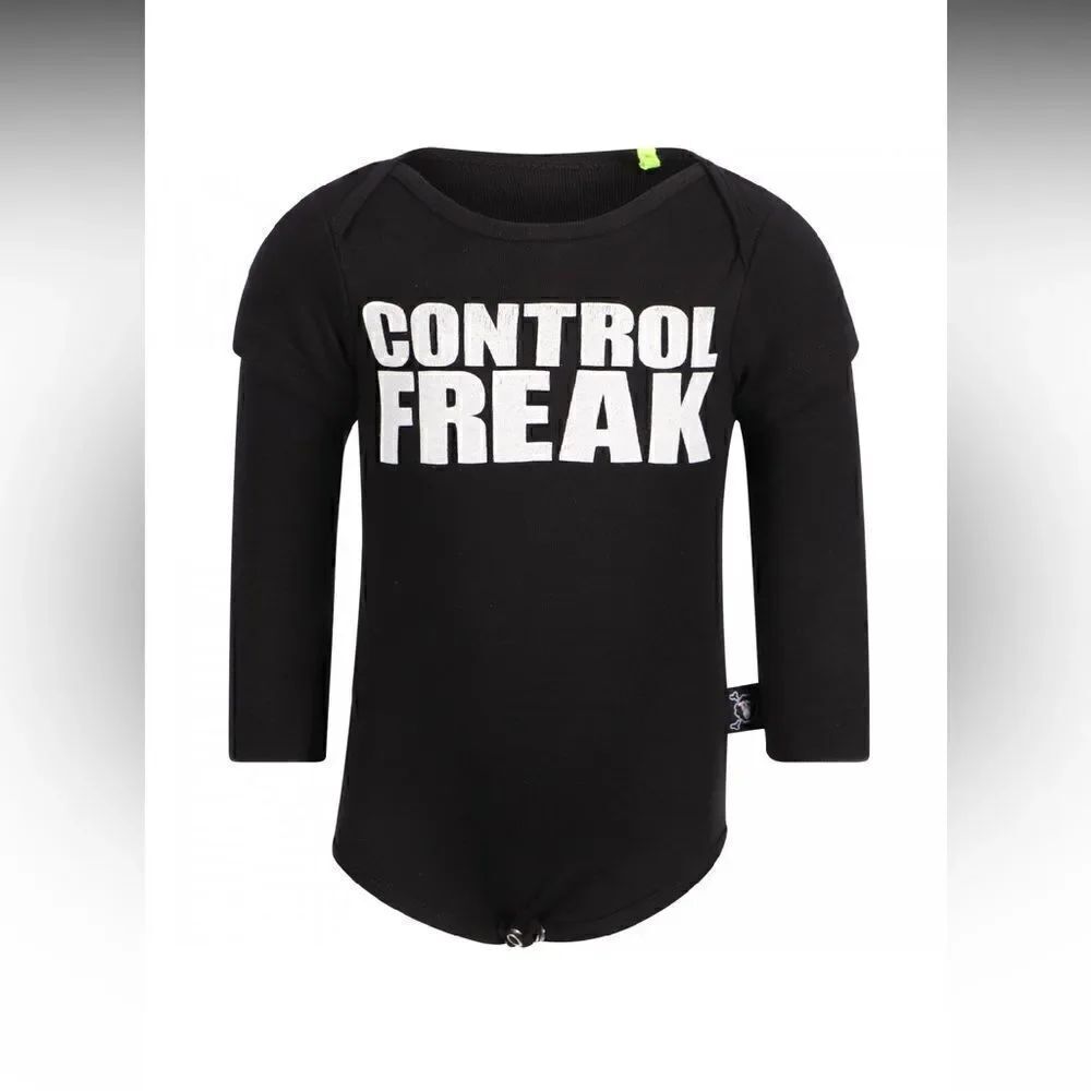 NUNUNU FREAK Control Freak Bodysuit in Black Size: 18-24 mth (92 cm), Like New